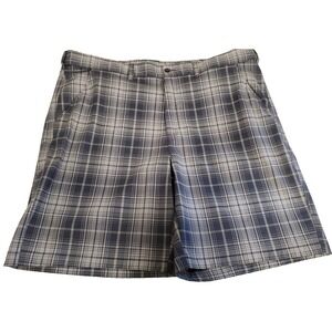 Fila Sport Men's Golf Shorts Gray Plaid Athletic Activewear Size 46